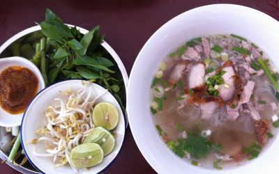 The best noodle soup in Luang Prabang