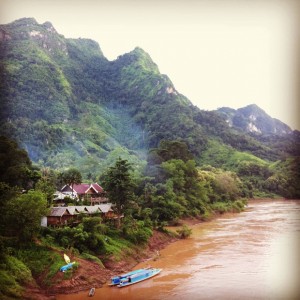 The rainy season boat journey from Nong Khiaw to Luang Prabang is memorable